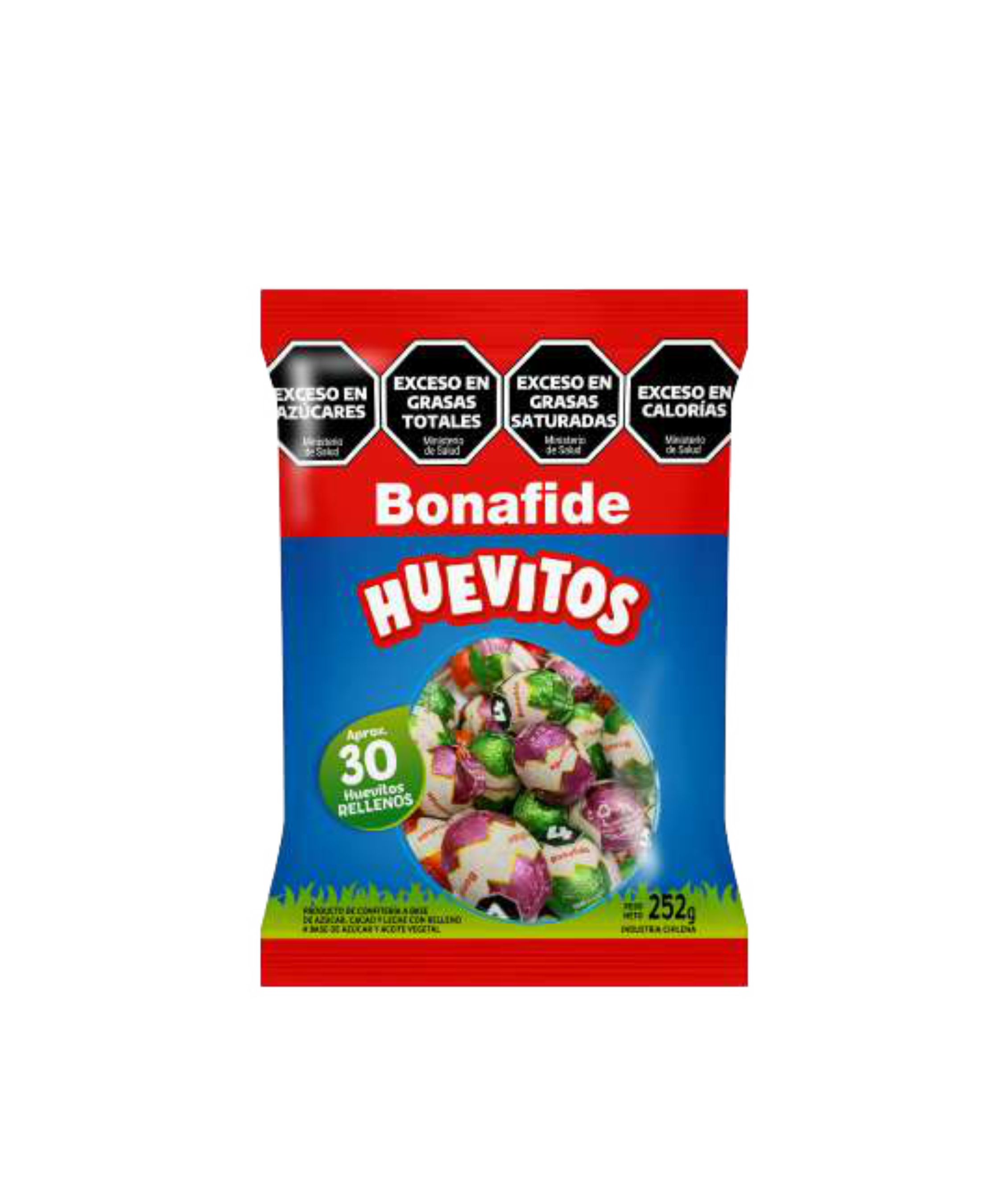 BONAFIDE BOLSA HUEVO RELLENOS x 252 GR