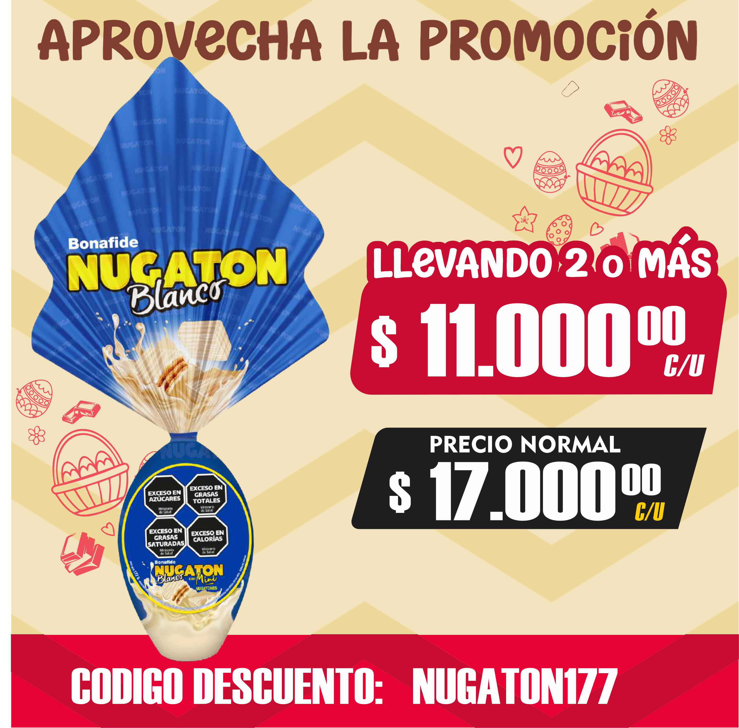 HUEVO NUGATON BLANCO x 177 GR