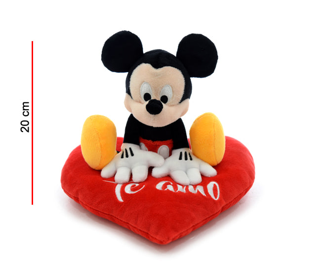 MICKEY 20 CM SOBRE CORAZON